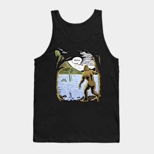 meeting friends, bigfoot and loch lann Tank Top